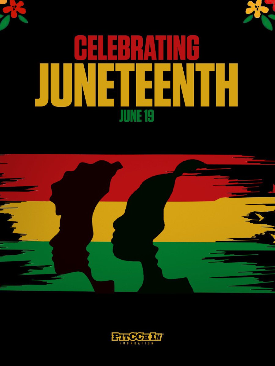 Happy Juneteenth! Today we celebrate freedom, remember our history, and honor a future of equality for all 🙏