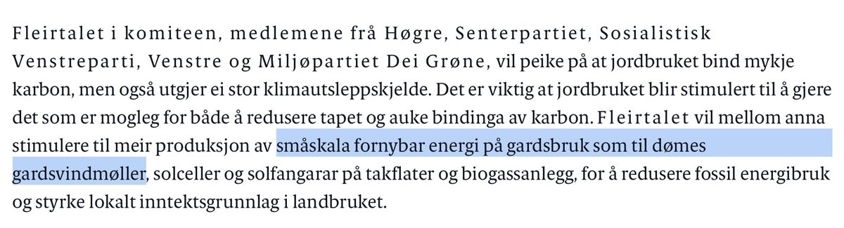 "Gardsvindmøller" og sol på taket får nok fart på det grønne skiftet, ja.