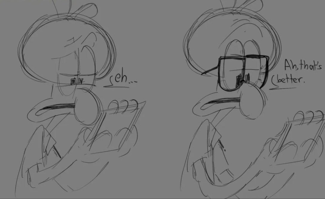 Squidward with glasses... 👉🏻👈🏻🐙✨💟
