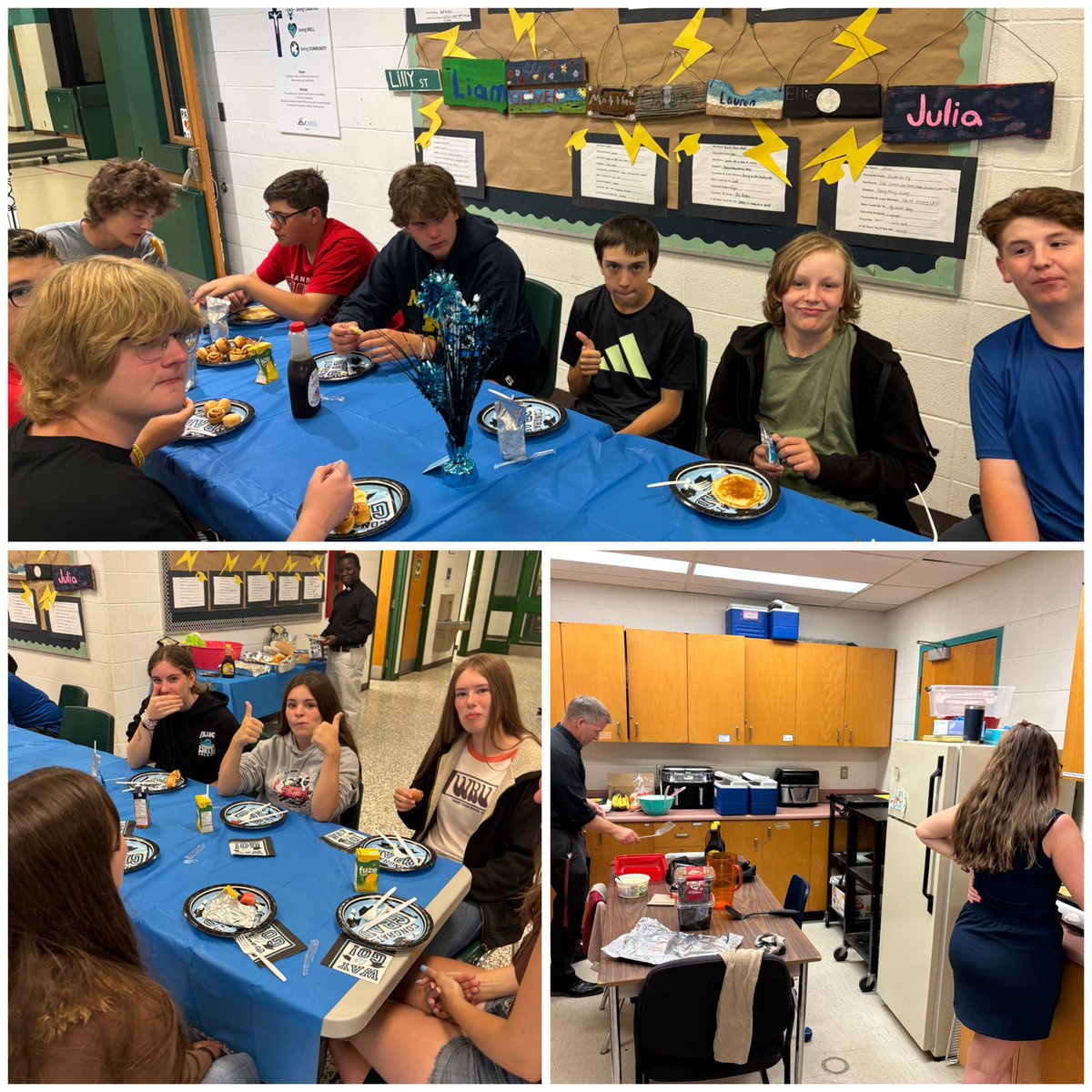 stluke130's tweet image. Today our Grade 8 Graduates enjoyed a delicious breakfast together before their final journey through the halls of St Luke! #PVNCBeingcommunity #PVNCBeingcreative