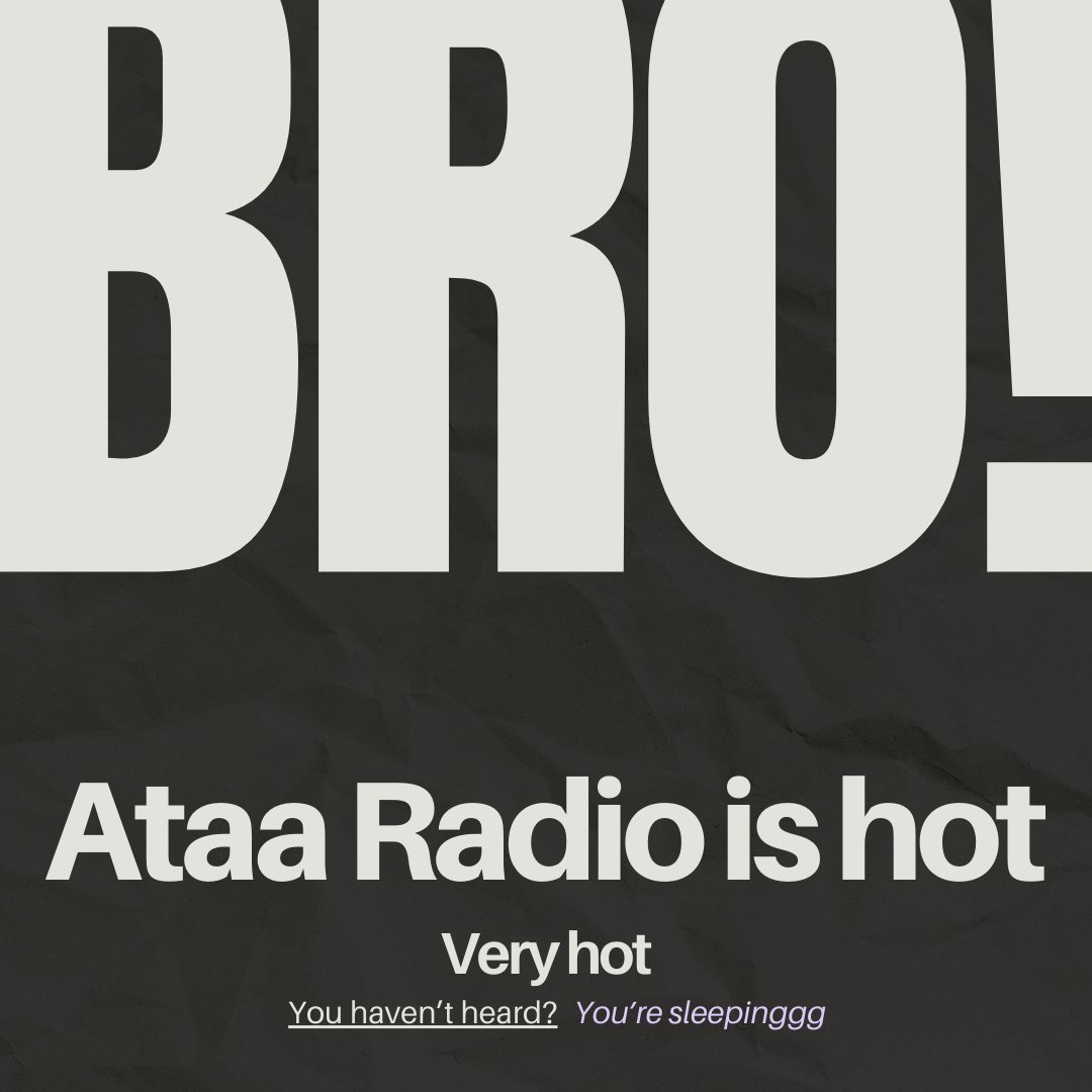 Ataa Radio like Atarodo (pepper) , we are HOT! 🔥🌶️