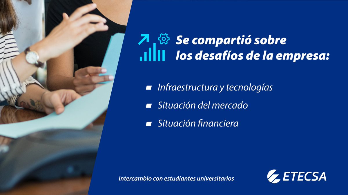 Analaisy González (@analaisyg) on Twitter photo Con los muchachos de la <a href="/FeuCuba/">FEU de Cuba</a> intercambiamos durante varios días. Fue un espacio ideal para:
📍 conocer sus preocupaciones 📍 escuchar sus necesidades
📍 compartir información sobre la situación de la empresa a partir del análisis de sus indicadores
#EtecsaConCuba 🇨🇺 Con los muchachos de la <a href="/FeuCuba/">FEU de Cuba</a> intercambiamos durante varios días. Fue un espacio ideal para:
📍 conocer sus preocupaciones 📍 escuchar sus necesidades
📍 compartir información sobre la situación de la empresa a partir del análisis de sus indicadores
#EtecsaConCuba 🇨🇺