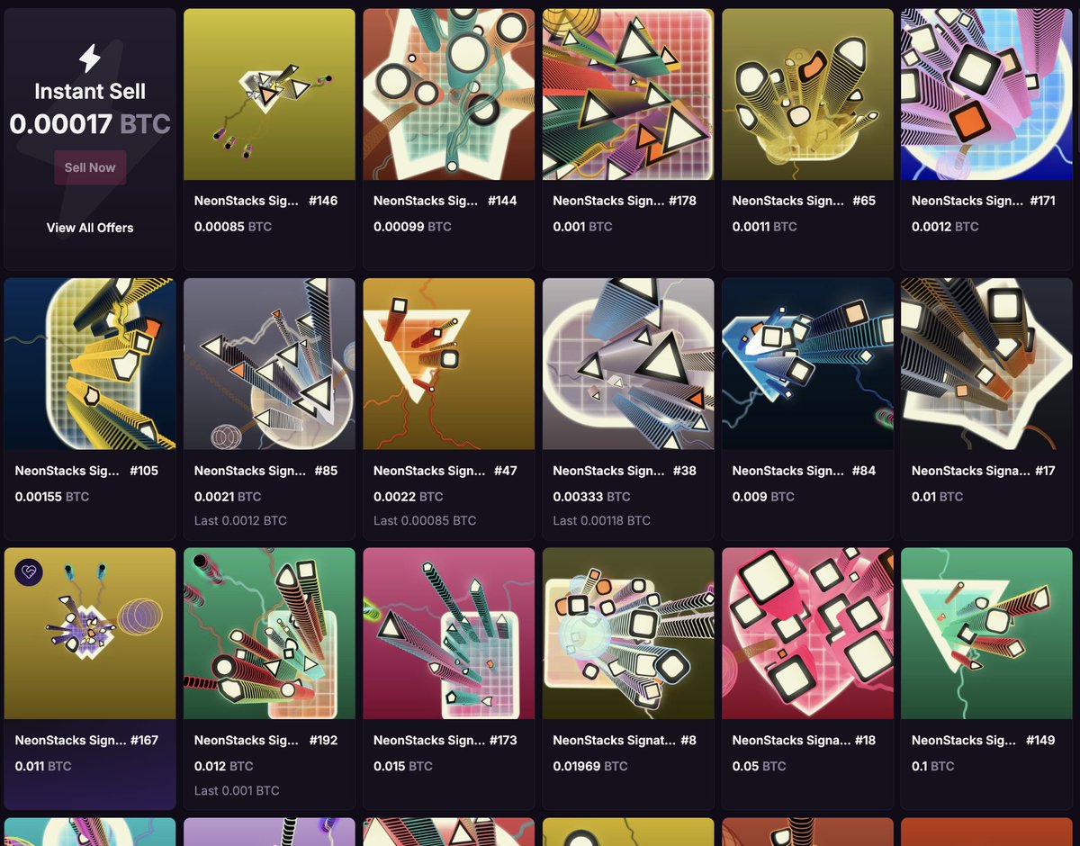 But NeonStacks was a free mint. 
Why aren't they listing any lower?