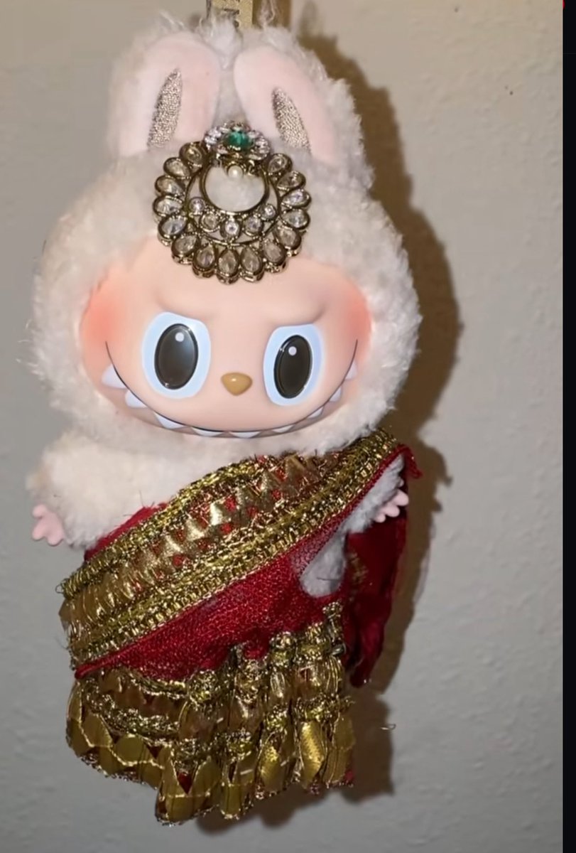 Look what my grandma did to my Labubu 🤣🤣🤣