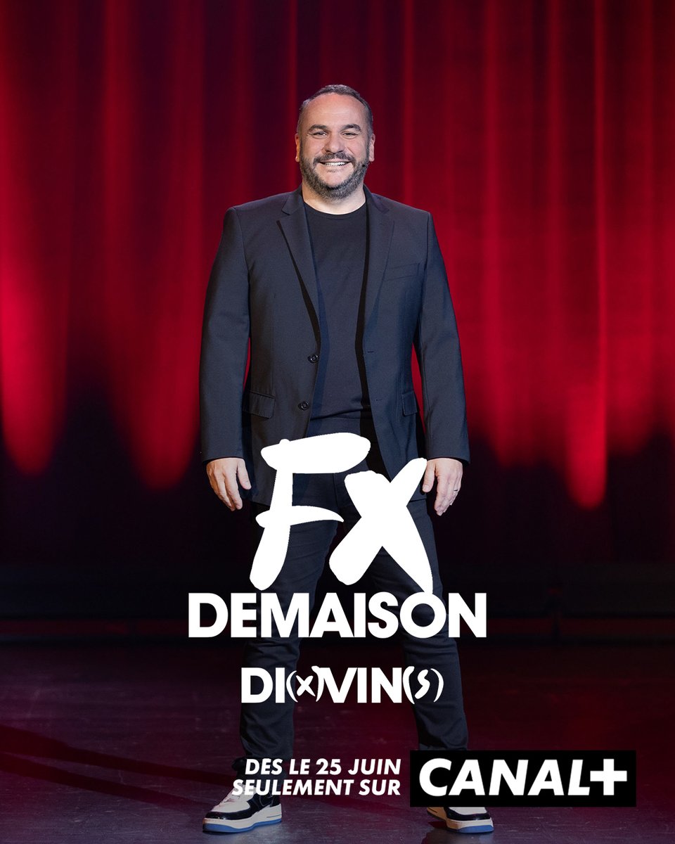 CANAL+ (@canalplus) on Twitter photo Ivresse de mots garantie.
Di(x)vin(s), un spectacle inédit de <a href="/DemaisonFx/">FX DEMAISON</a>, dès le 25 juin seulement sur CANAL+. Ivresse de mots garantie.
Di(x)vin(s), un spectacle inédit de <a href="/DemaisonFx/">FX DEMAISON</a>, dès le 25 juin seulement sur CANAL+.