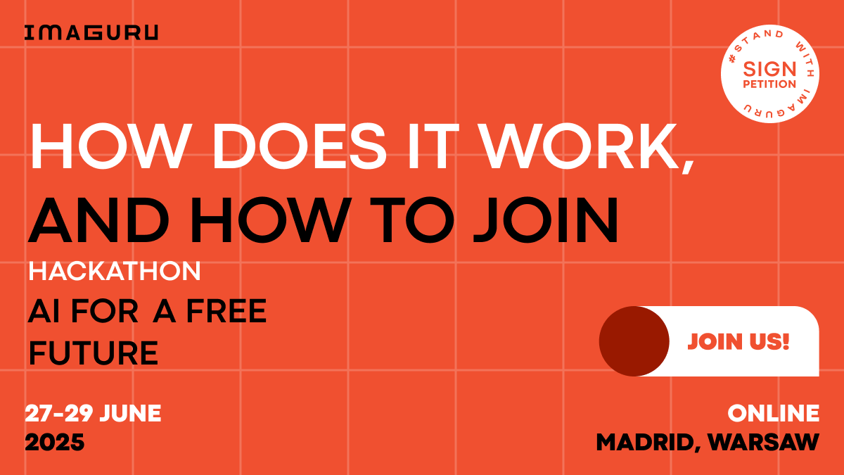 imaguru_global's tweet photo. Want to build something that matters?
Join AI for a Free Future, a 48-hour hackathon. You don’t need to be an AI expert or a policy guru. Bring your skills or ideas — we’ll help you refine them and find the right team: https://t.co/PNUDbBWl9V
#AIforaFreeFuture #Imaguru https://t.co/Sbfgas3DwG