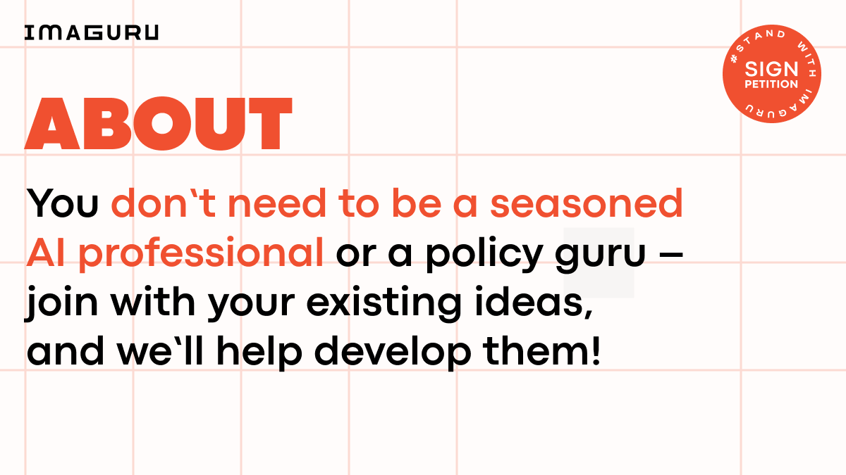 imaguru_global's tweet photo. Want to build something that matters?
Join AI for a Free Future, a 48-hour hackathon. You don’t need to be an AI expert or a policy guru. Bring your skills or ideas — we’ll help you refine them and find the right team: https://t.co/PNUDbBWl9V
#AIforaFreeFuture #Imaguru https://t.co/Sbfgas3DwG