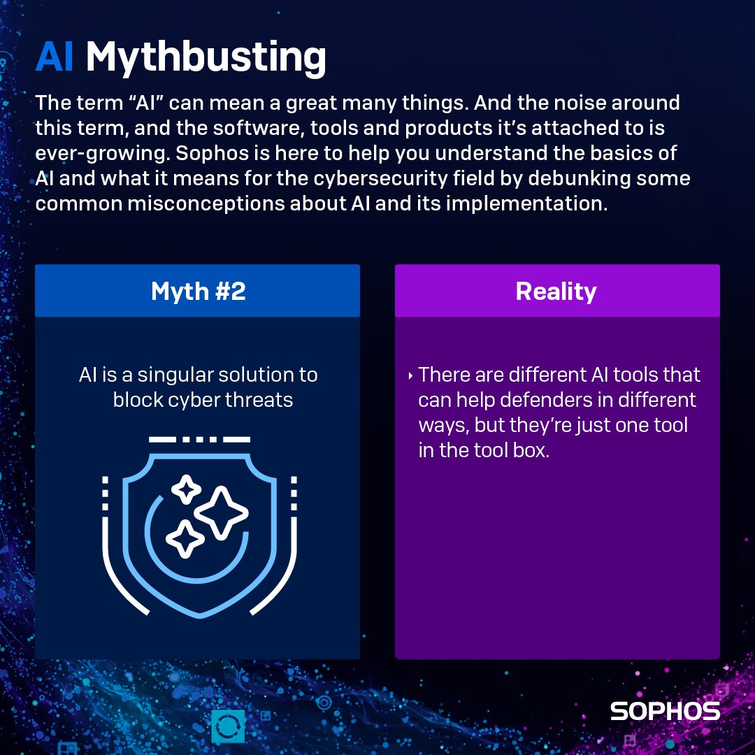 CardinalPointIT's tweet image. 57% of organizations say that AI capabilities are essential or extremely important in their cybersecurity solutions. Lucky for us, AI is built into Sophos products everywhere. 

More in a new study from Sophos: loom.ly/33SBlPY