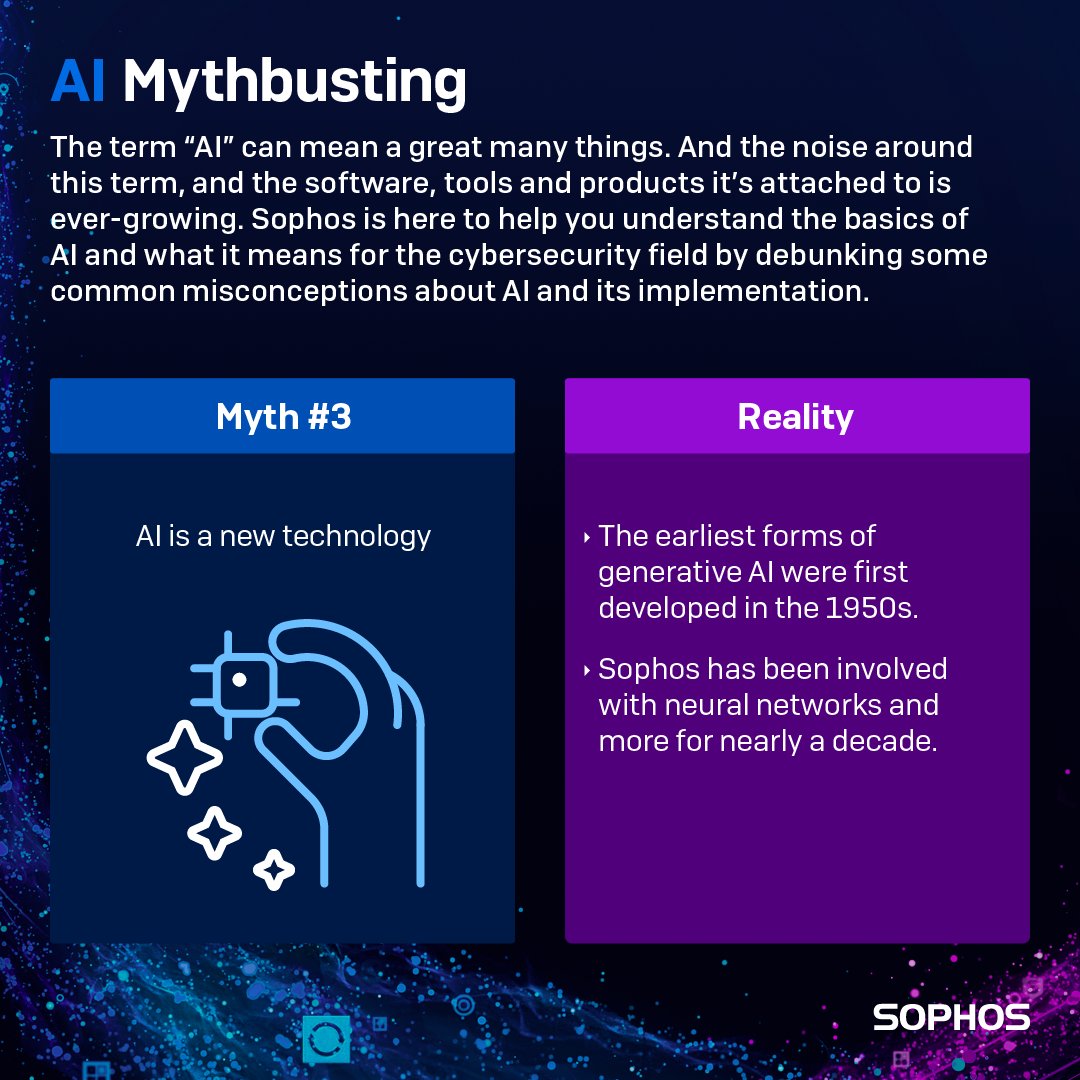 CardinalPointIT's tweet image. 57% of organizations say that AI capabilities are essential or extremely important in their cybersecurity solutions. Lucky for us, AI is built into Sophos products everywhere. 

More in a new study from Sophos: loom.ly/33SBlPY