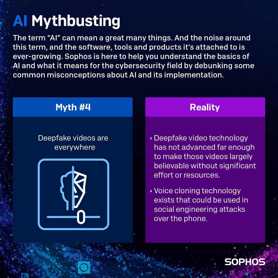 CardinalPointIT's tweet image. 57% of organizations say that AI capabilities are essential or extremely important in their cybersecurity solutions. Lucky for us, AI is built into Sophos products everywhere. 

More in a new study from Sophos: loom.ly/33SBlPY
