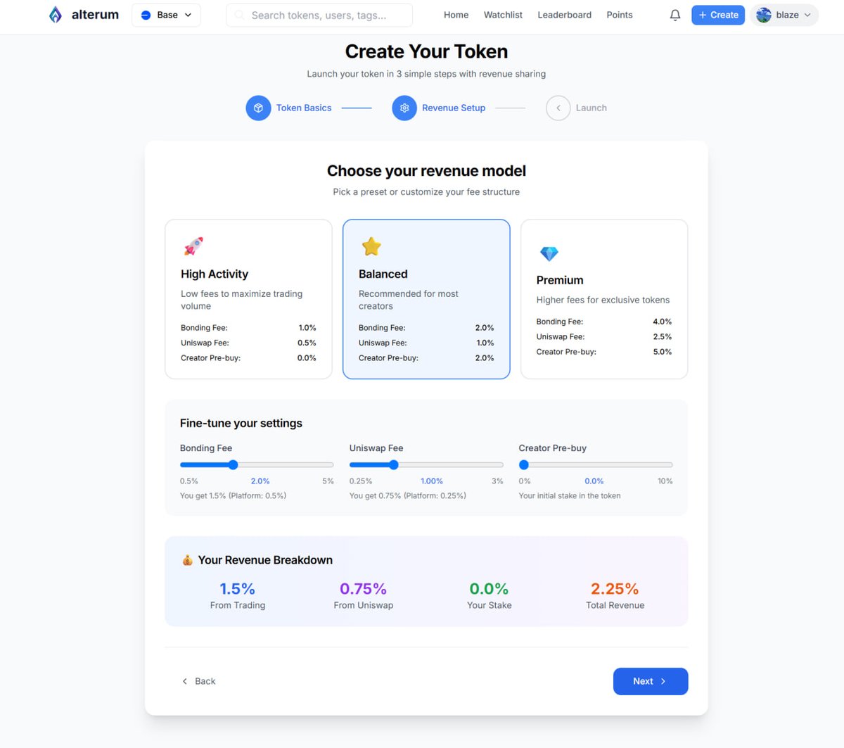 opensocialpro's tweet photo. 🚀 Althereum: Where Creators Commit &amp; Users Trade Safely
Creators who pre-buy their tokens are locked from selling for 1 hour - ensuring genuine commitment to their project while users get complete fee transparency and fair trading conditions. Real protection for everyone. https://t.co/HdrhGqZI4e
