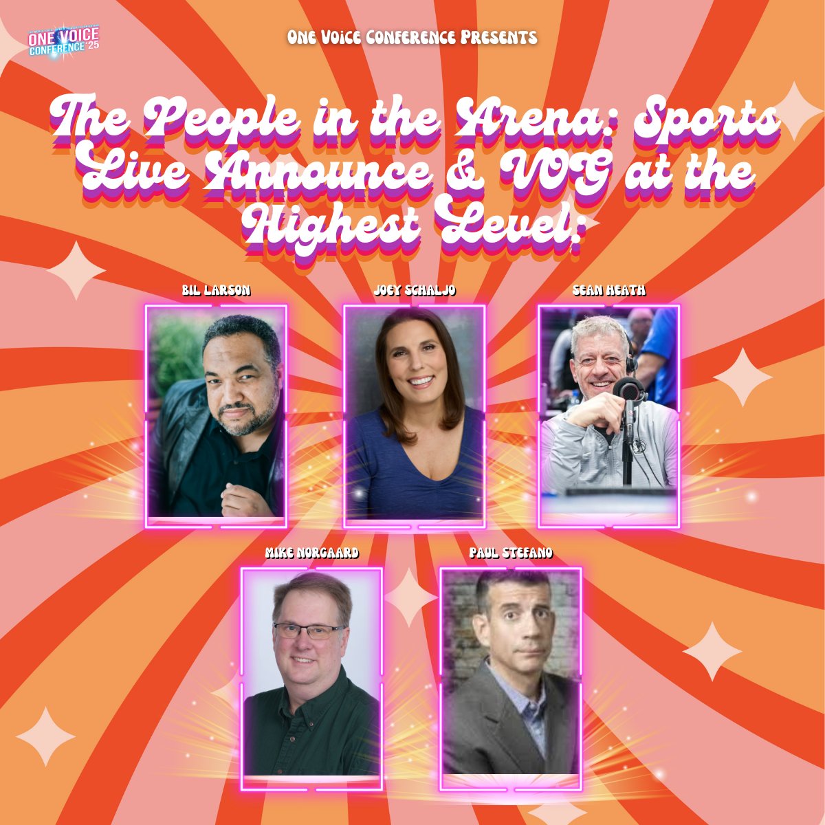 We're talking big leagues, bright lights, and booming voices. 🎙️⚾🏀🏈
Step onto the field with the voices who actually call the shots in stadiums across the USA.
🏈 Bill Larson (Philadelphia Eagles)
🏀 Sean Heath (Dallas Cowboys &amp; Mavericks)
⚾ Paul Stefano (Washington
