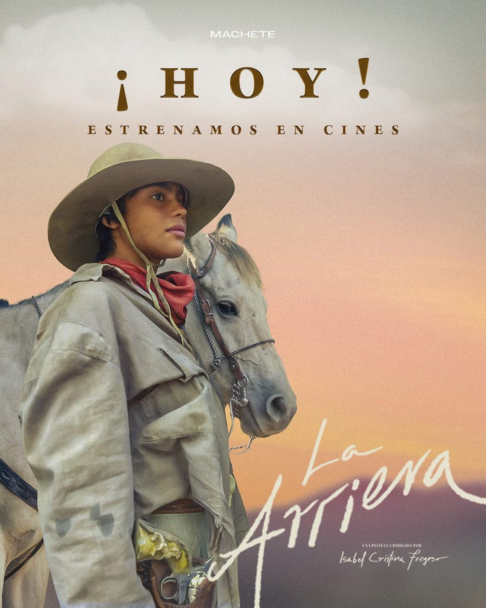 ¡Llegó el gran día! Nuestra película La Arriera estrena hoy en cines en México. 🐴🎬✨. 

Gracias infinitas a cada persona del crew, cast y socios que hicieron posible contar la historia de Emilia.