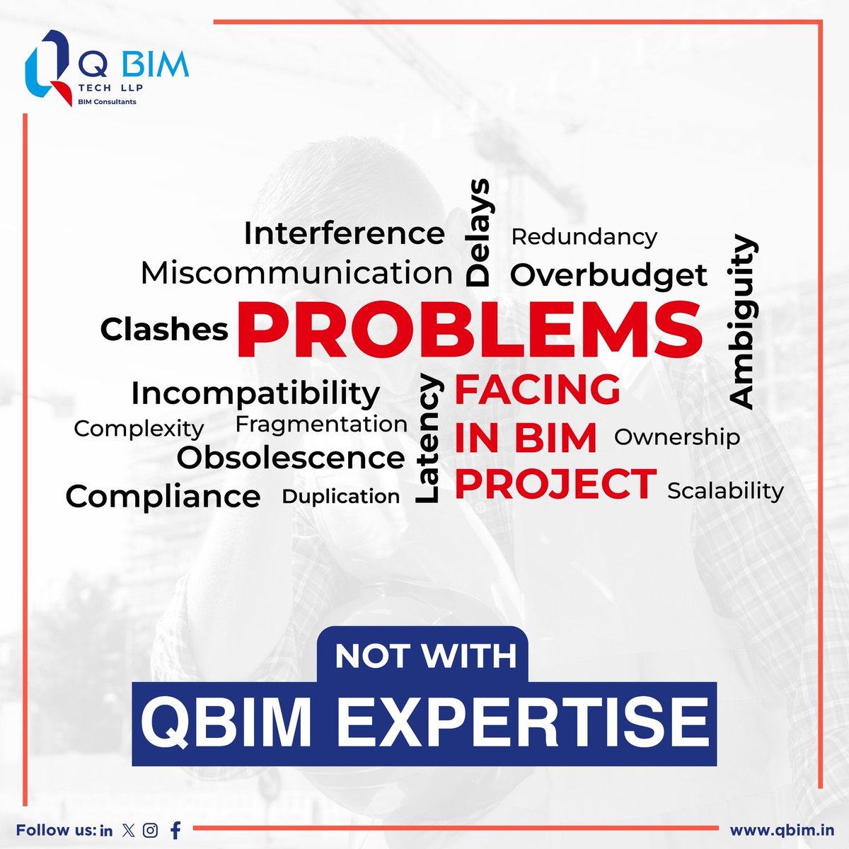 qbimtechllp's tweet image. Struggling with BIM Project Challenges?
With our BIM expertise, we eliminate inefficiencies and drive smooth collaboration, clarity, and cost-effective execution. 

#BIMSolutions #QBIMTech #BIMExperts #ConstructionTech #SmartConstruction #BIMManagement #AECInnovation #Project