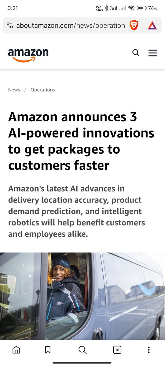 DarioMarchiori5's tweet image. Amazon&apos;s AI present and future #amazon #aireplacement #ai aboutamazon.com/news/operation…
