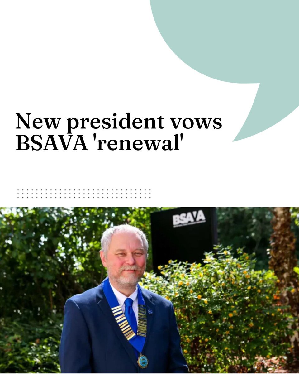 New president vows BSAVA 'renewal'

 vettimes.com/news/vet-nursi…