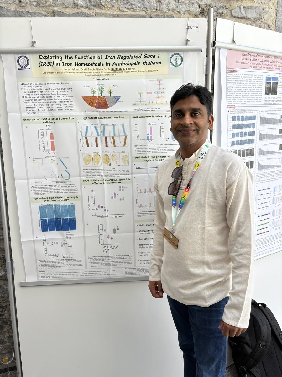 Santosh Satbhai (@santosh7bhai) on Twitter photo Presented a poster on behalf of my student Pooja <a href="/PJakhar_3097/">Pooja Jakhar</a> in #ICAR2025. It was nice giving a poster presentation after long time, that too as a PI. Great discussions with plant nutrition experts, thanks to everyone who stopped by! #ICAR2025 <a href="/DBS_IISERM/">Dept. of Biological Sciences (DBS), IISER Mohali</a> <a href="/IiserMohali/">IISER Mohali</a> Presented a poster on behalf of my student Pooja <a href="/PJakhar_3097/">Pooja Jakhar</a> in #ICAR2025. It was nice giving a poster presentation after long time, that too as a PI. Great discussions with plant nutrition experts, thanks to everyone who stopped by! #ICAR2025 <a href="/DBS_IISERM/">Dept. of Biological Sciences (DBS), IISER Mohali</a> <a href="/IiserMohali/">IISER Mohali</a>