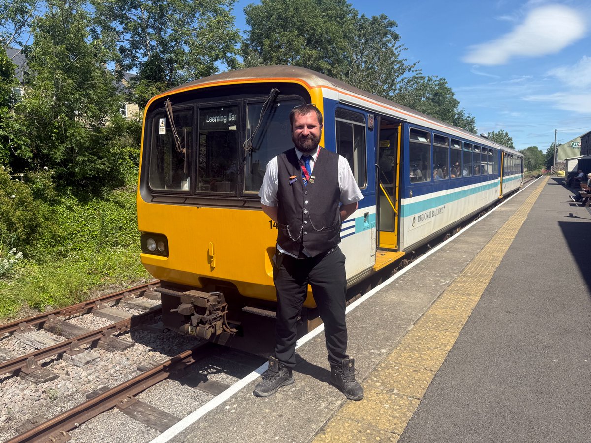 WensleydaleRail's tweet image. We're very pleased to announce that David Hanney, from South Shields, has qualified as a guard on our #class142 and #class143 units. 
David has been volunteering with us since late 2023. 
Congratulations and very well done, David 👏💪

📸 David Hanney