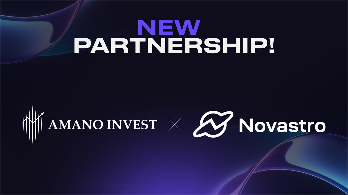 Amano_Invest's tweet image. We’re excited to announce @Amano_Invest partnership with @Novastro_xyz !
🌐 Novastro is building a modular infrastructure layer for real-world assets (RWA), combining Ethereum’s security with high-performance interoperability across Arbitrum, Sui, and Solana.
🟢Their…
