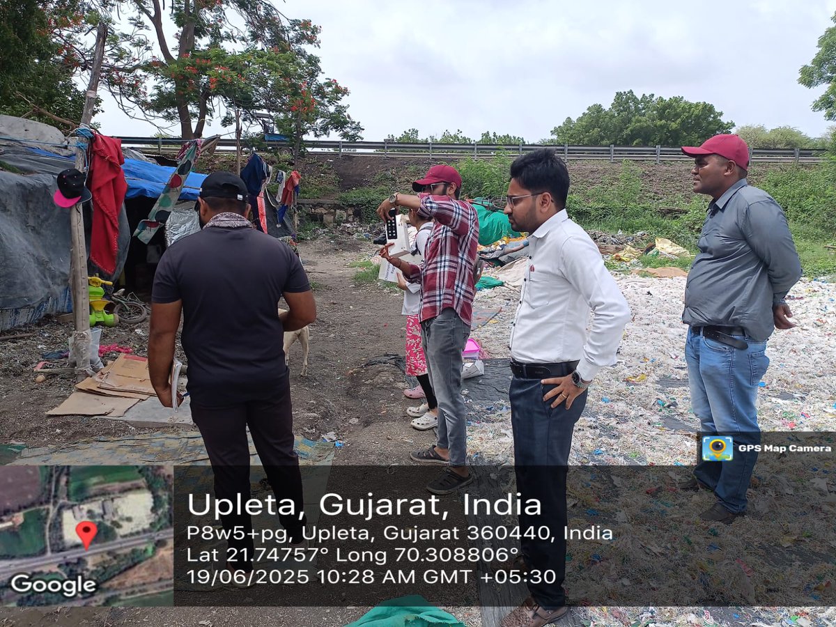 Supervision of Diesease control activity at Karkhana vistar of Upleta...and aware labour worker about health benificts of Hygiene&amp; sanitation and Supervise activity of 4D screening of child by RBSKteam.
<a href="/DrNilamPatel04/">Dr Nilam Patel</a> 
<a href="/NHMGujarat/">NHM Gujarat</a> 
<a href="/GujaratSHRBSK/">Gujarat SH (RBSK) Rashtriya Bal Swasthya Karyakram</a> 
<a href="/DDORAJKOT1/">District Panchayat Rajkot</a> 
<a href="/RajkotCdho00031/">CDHO Rajkot</a>