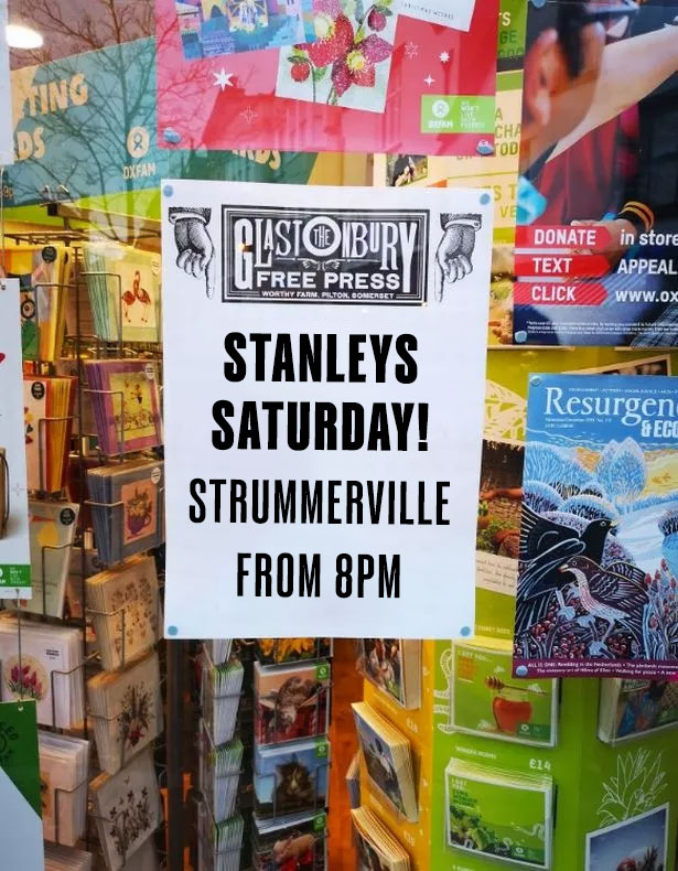 JMB Music Group (@jmb_musicgroup) on Twitter photo Today at Glastonbury.
Stanleys at Strummerville, 8pm.
<a href="/Stanleysband_/">Stanleys</a> <a href="/joestrummerfund/">The Joe Strummer Fund</a> <a href="/glastonbury/">Glastonbury Festival</a>
<a href="/TheGlastoThingy/">The Glasto Thingy</a> <a href="/GlastoFestFeed/">Glasto Fest Feed</a> Today at Glastonbury.
Stanleys at Strummerville, 8pm.
<a href="/Stanleysband_/">Stanleys</a> <a href="/joestrummerfund/">The Joe Strummer Fund</a> <a href="/glastonbury/">Glastonbury Festival</a>
<a href="/TheGlastoThingy/">The Glasto Thingy</a> <a href="/GlastoFestFeed/">Glasto Fest Feed</a>