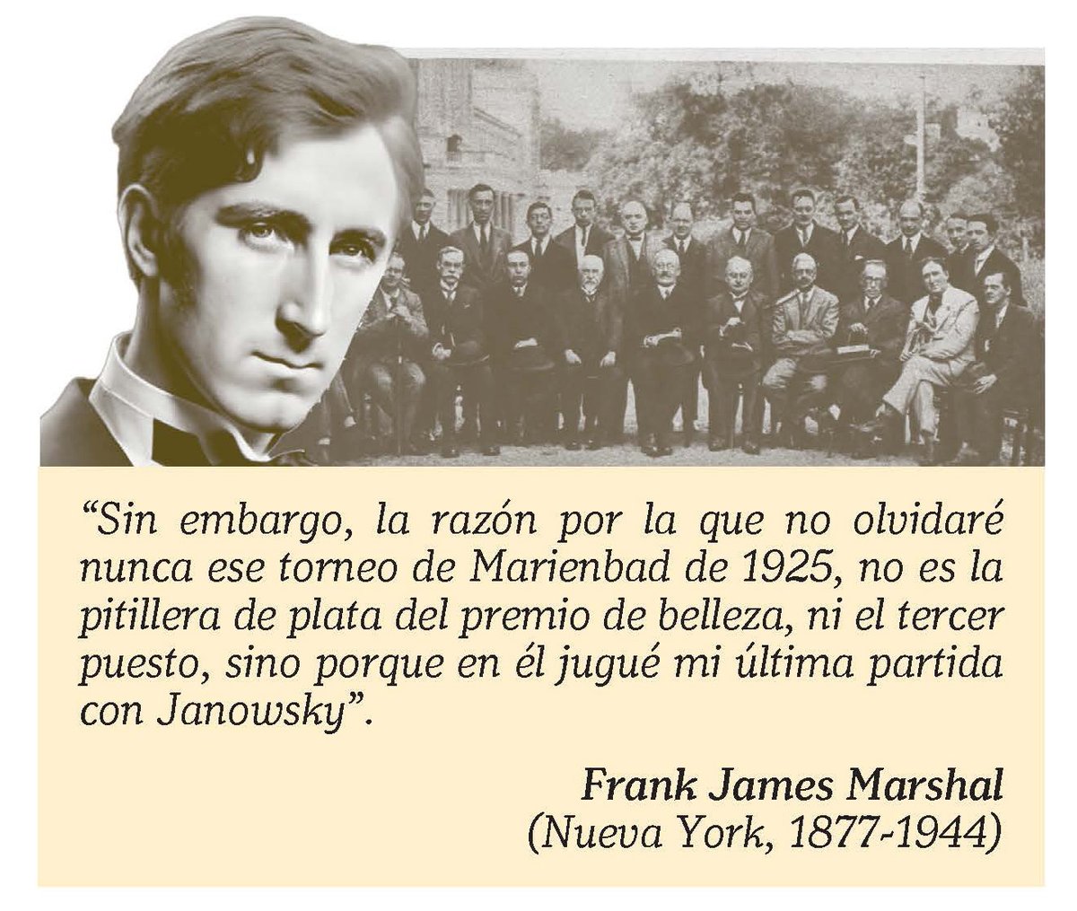 revistaPDR's tweet image. ♟️ Nuevo Peón de Rey nº 176 (may-jun 2025)
Marshall rinde homenaje a Janowsky: 80 partidas entre genios, amistad y duelos épicos. Torrego recrea con maestría la historia de un talento indomable e inolvidable
🛒 tinyurl.com/3rkamhum 🙏 RT 💝 #suscripcionPDR #PDR176