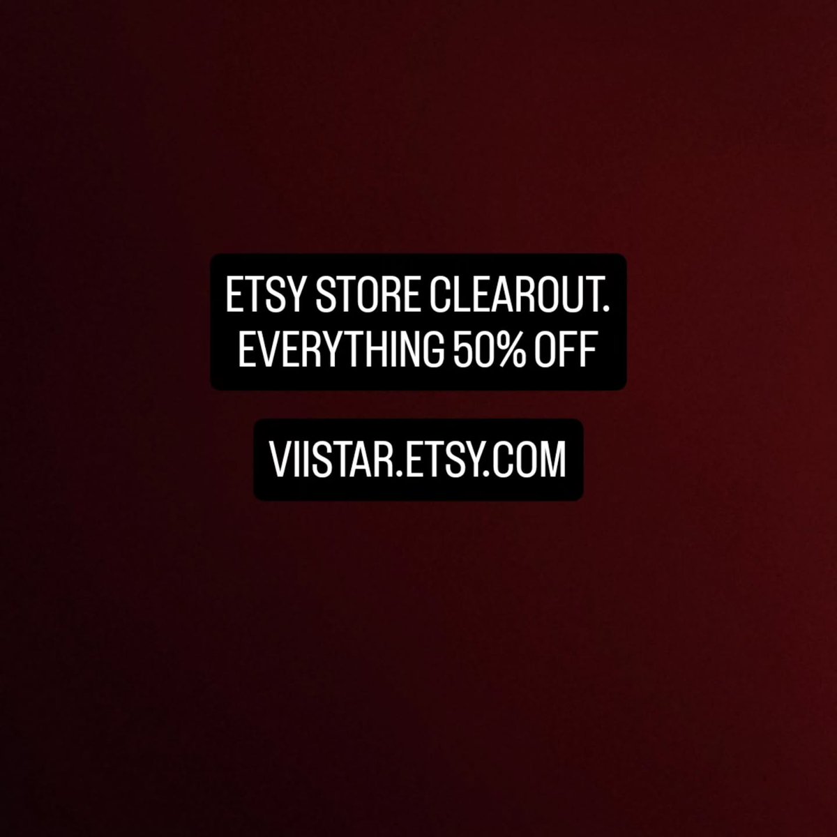 Starting 6-19-25 and running until nothing is left, everything at viistar.etsy.com is 50% off.

#sculpture #sale #mlp #dragon #artwork