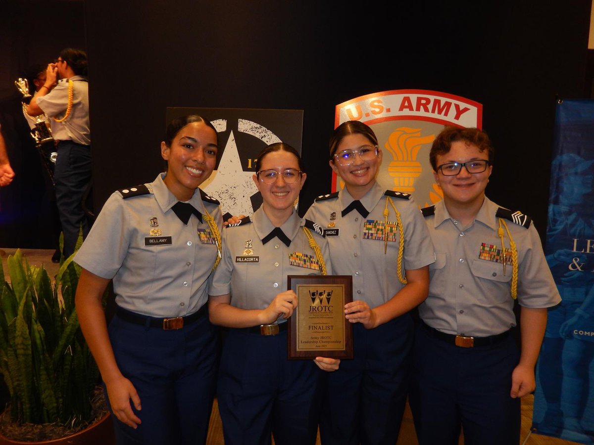 West Broward cadets placed 7th at the National JLAB Leadership bowl in Washington DC…amazing job