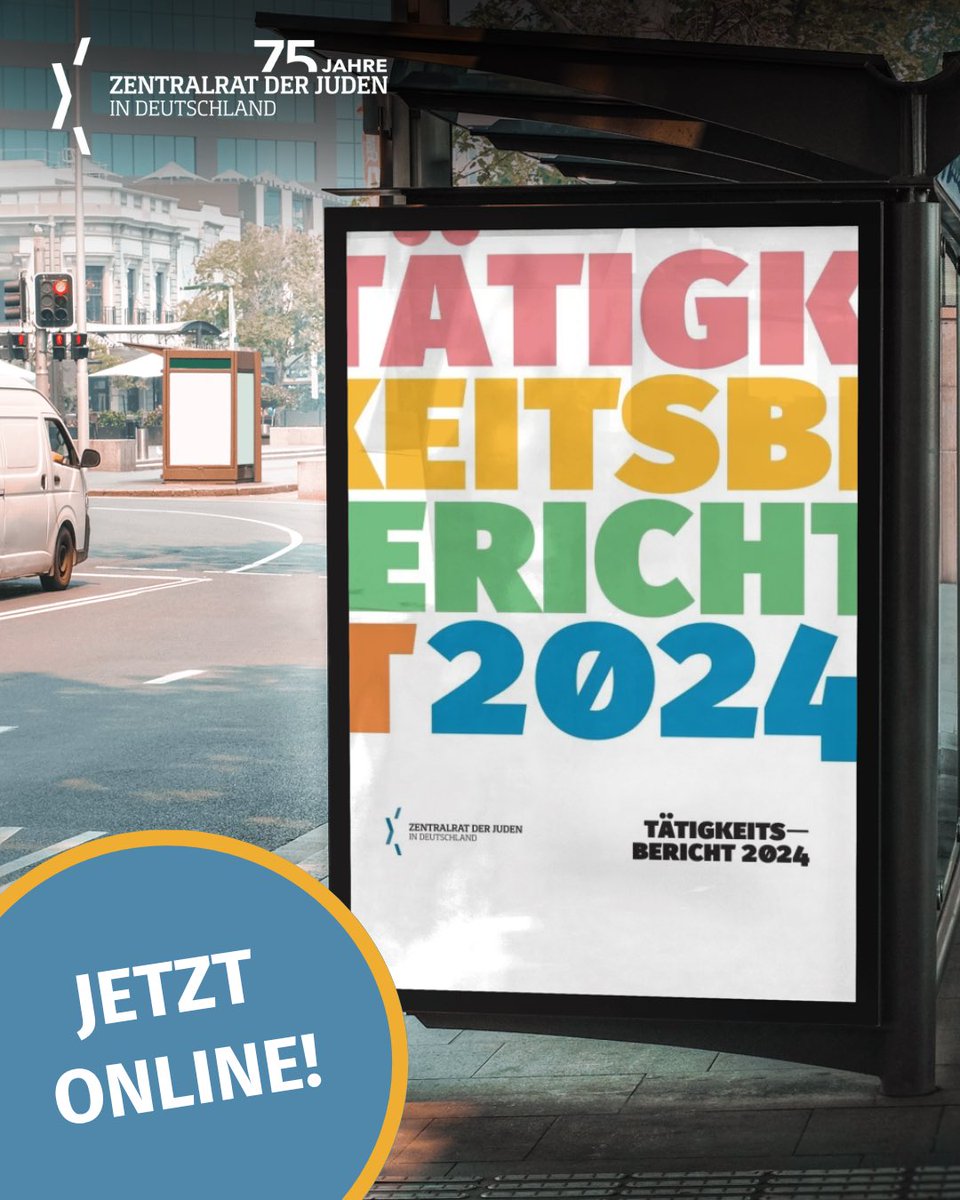 ZentralratJuden's tweet image. Alles rund um die Aktivitäten des Zentralrats der Juden in Deutschland: der Tätigkeitsbericht 2024 — ein Jahr gegen die Gewöhnung an den Ausnahmezustand.
Hier durchlesen: zentralratderjuden.de/wp-content/upl…