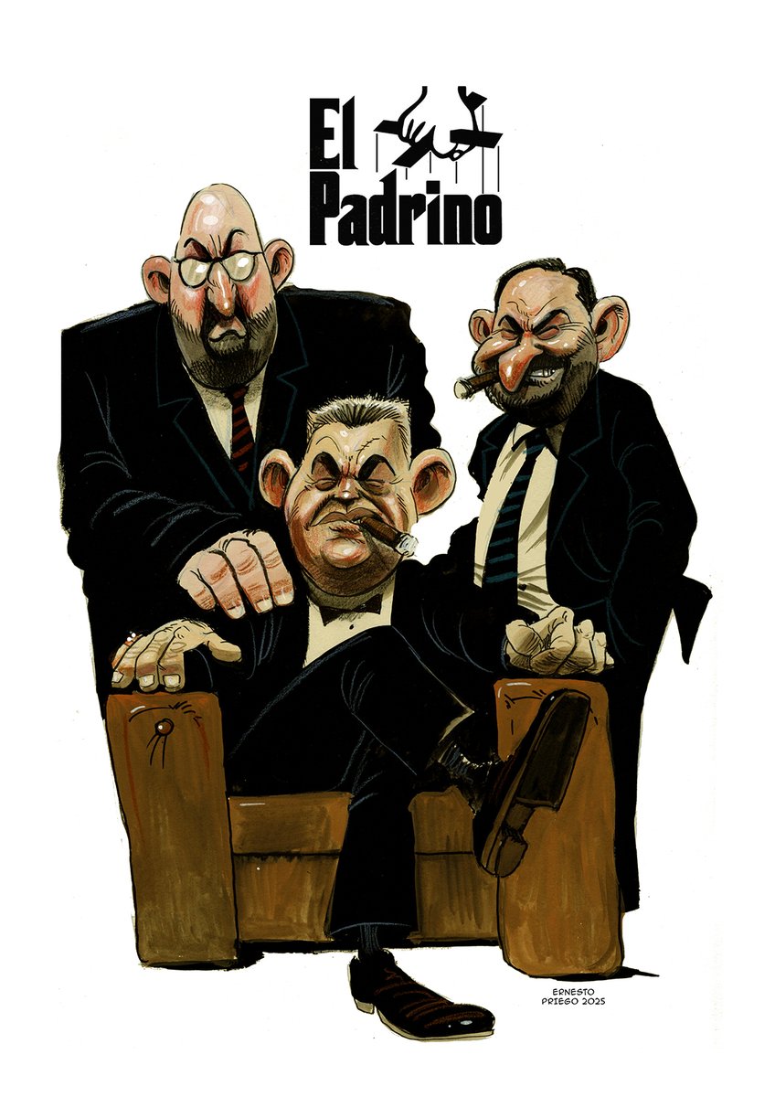 La opción no puede ser un macho alfa legionario o un aprendiz de narco.
#cerdan #Abalos #Koldo #caricatura #cartoon