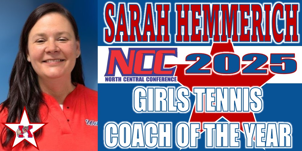 Congratulations to head coach Sarah Hemmerich and the North Central Conference champion Kokomo Wildkats girls tennis team on an outstanding season. The Kats garnered the following conference awards:

All-NCC First Team: Raigan Heflin, Claire Callane, Avi Pollard.

All-NCC Second