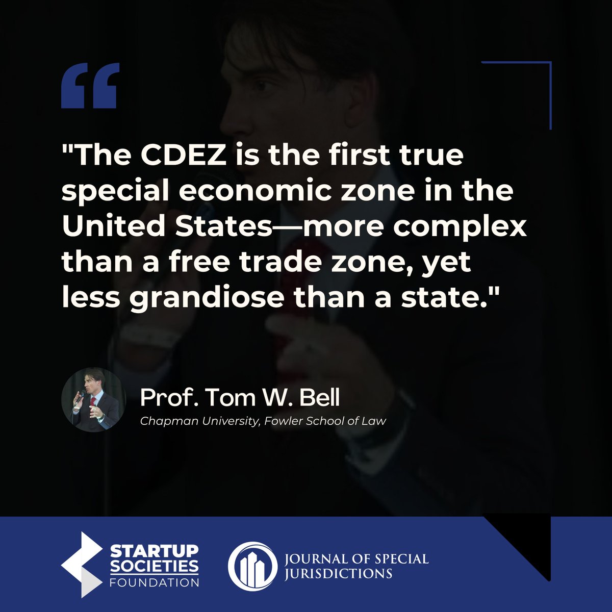 StartSocieties's tweet image. "The CDEZ is the first true SEZ in the U.S.—more complex than a free trade zone, less grandiose than a state."
📰 Read the full piece here:
buff.ly/e8hyvhF
#StartupSocieties #CDEZ #SEZ #NetworkStates