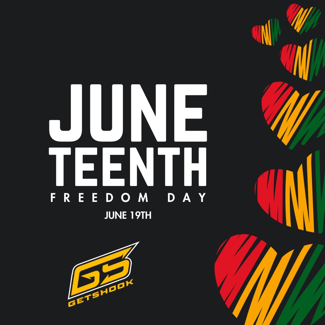 Today we recognize and celebrate Juneteenth!

#GoTeamGetShook ⭐️#GetShooksports