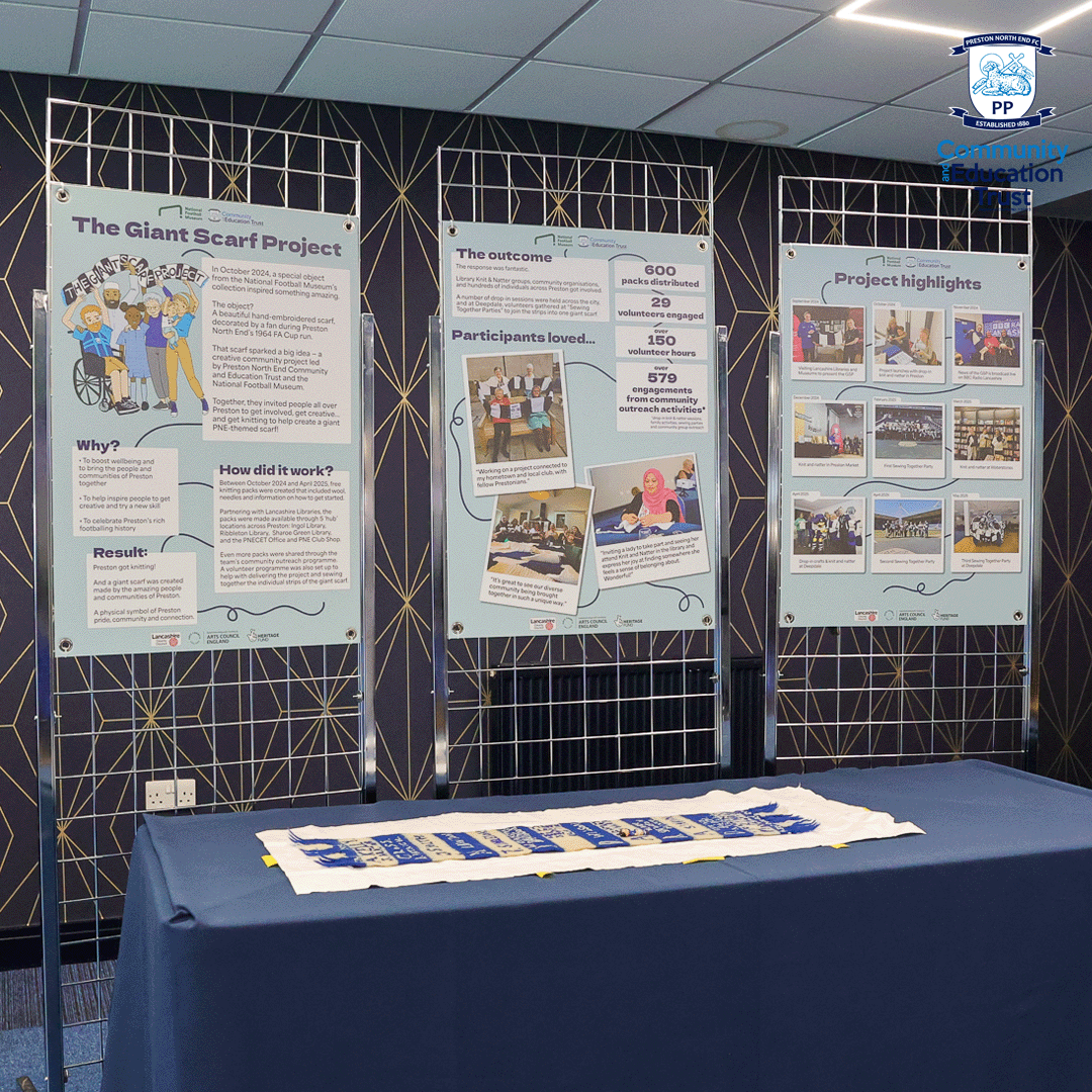 Preston North End Community and Education Trust (@pnecommunity) on Twitter photo 🧣 We're all set to welcome our guests ahead of tonight's Giant Scarf Celebration event at Deepdale.
#PNECET | <a href="/FootballMuseum/">Nat. Football Museum</a> 🧣 We're all set to welcome our guests ahead of tonight's Giant Scarf Celebration event at Deepdale.
#PNECET | <a href="/FootballMuseum/">Nat. Football Museum</a>