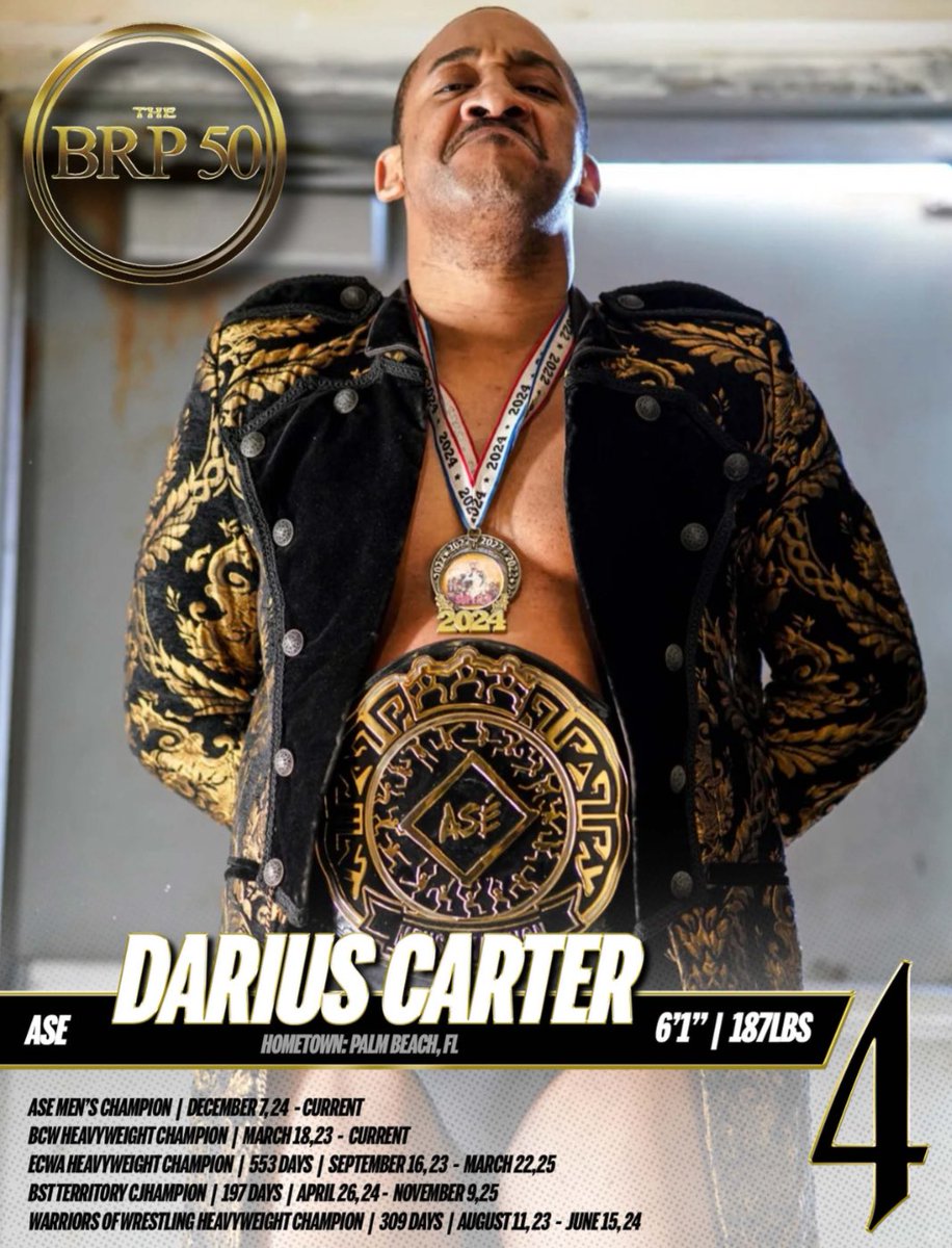 blackrasslin's tweet photo. @trinity_fatu #BRP50 cont.

4. Darius Carter @MrDariusCarter 

3. Bianca Belair @BiancaBelairWWE 

2. Mercedes Moné @MercedesVarnado https://t.co/NdPdZ4rmmx