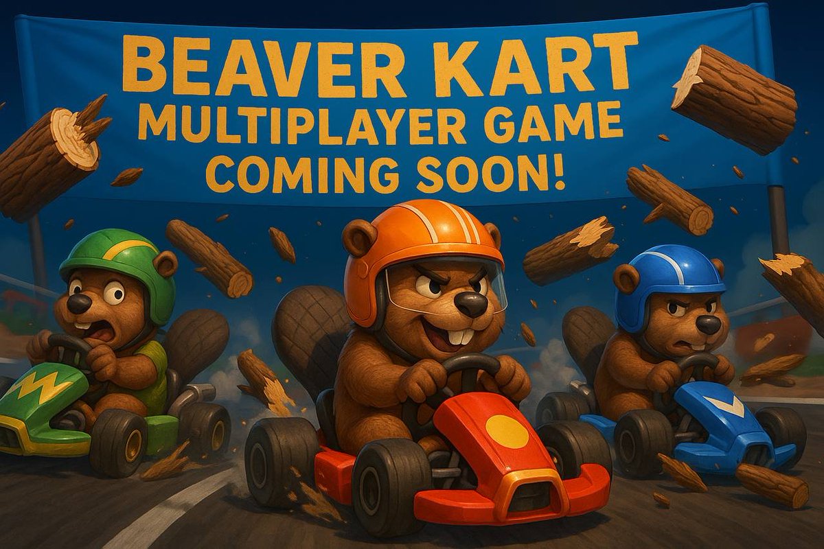 Dammit_Meme's tweet photo. 🏁 Dam it, they're fast! 🚗💨 
The Beavers of $Dammit are building Beaver Kart — a multiplayer racer where your NFT steps out of the wallet and into the driver’s seat. 🦫🔥

Choose your Beaver. 🦫
Choose chaos. 👑����💎 
Coming soon to a leaderboard near you.

🎮 Powered by $Dammit #BeaverKart #GameFi #NFTGaming #PlayToEarn #KartMadness

https://t.co/MpqDSzCc3D