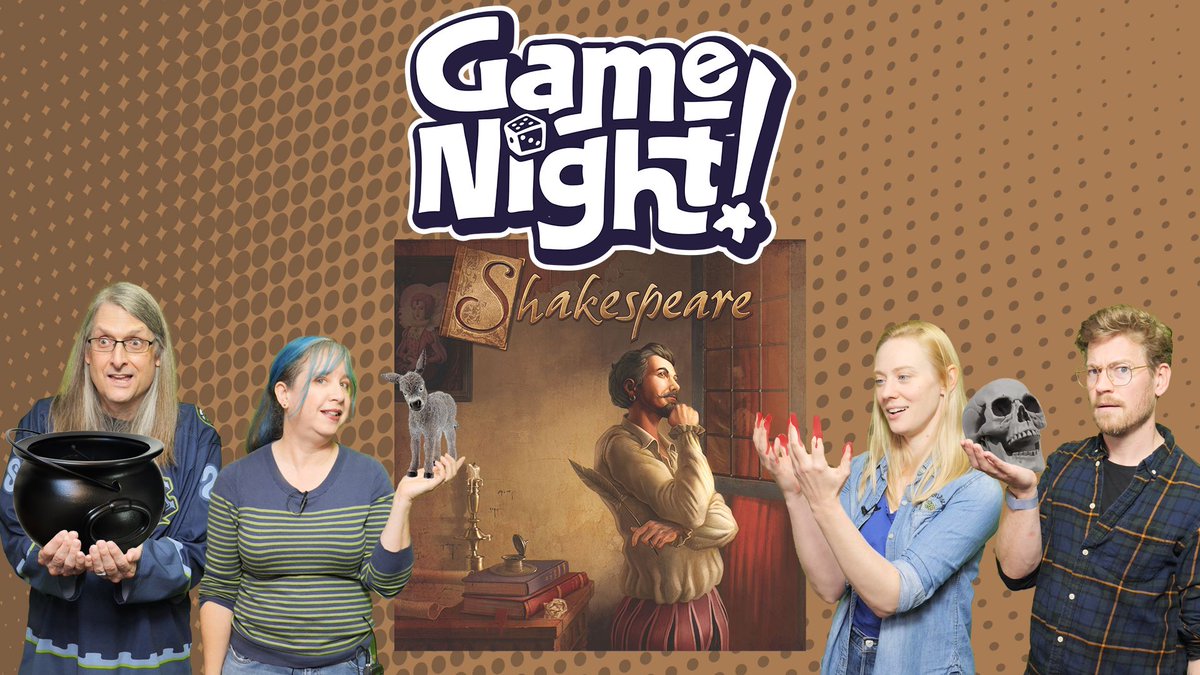 heccubustwit's tweet image. Tonight on the GameNight! Season 12 closer, @ChilibeanNP, @deborahannwoll, Gavin &amp;amp; @heccubustwit teach &amp;amp; play &quot;Shakespeare&quot; designed by Hervé Rigal &amp;amp; Ystari Games. Thanks so much to @Gamegenic_ for the accessories and sponsoring this episode! —Lincoln youtube.com/watch?v=oV3JJY…