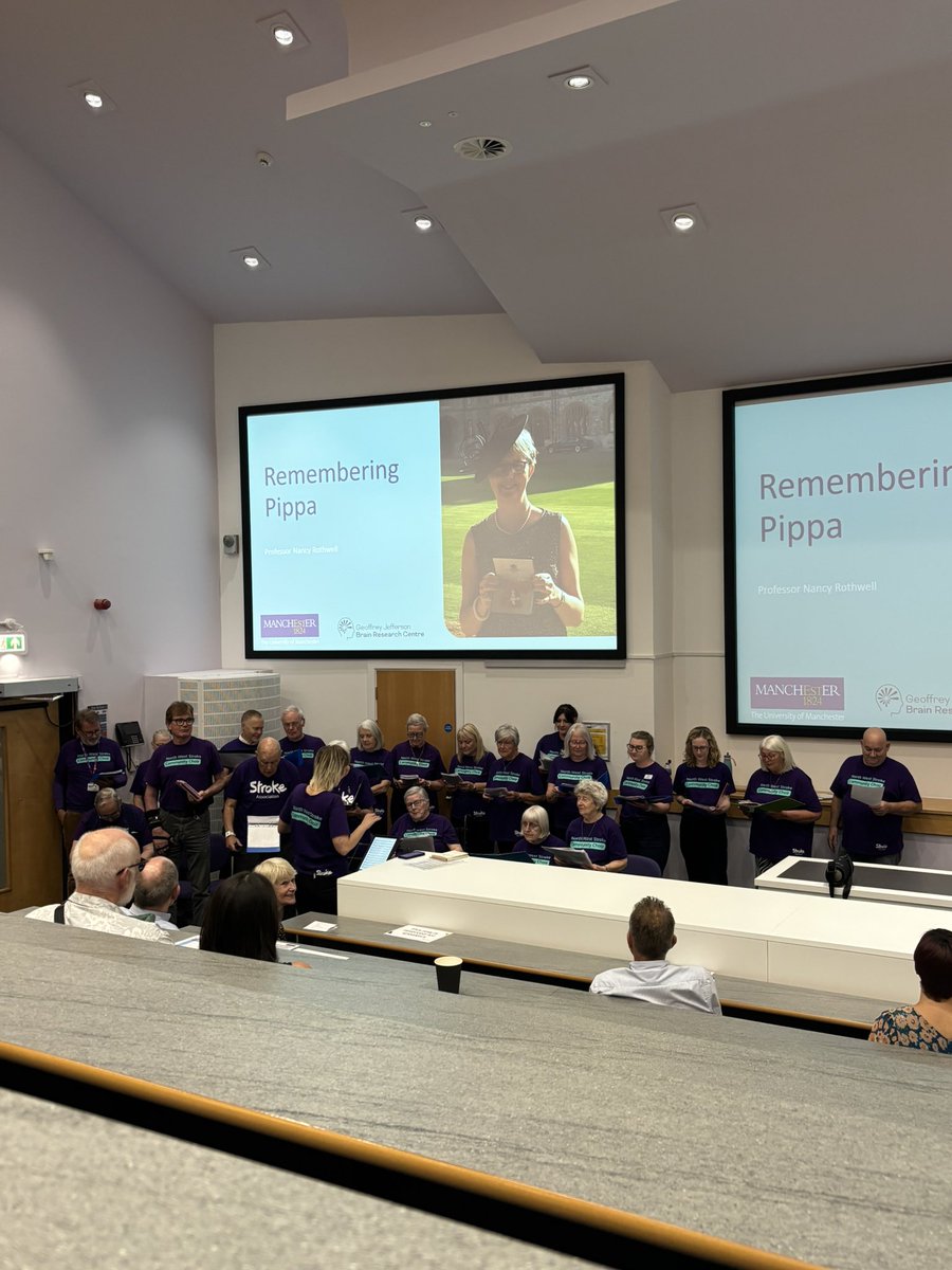 GJBrainResearch's tweet image. The wonderful North West Stroke Community Choir closed a fabulous afternoon of talks celebrating the late Professor Pippa Tyrrell.
@StrokeAssocNews