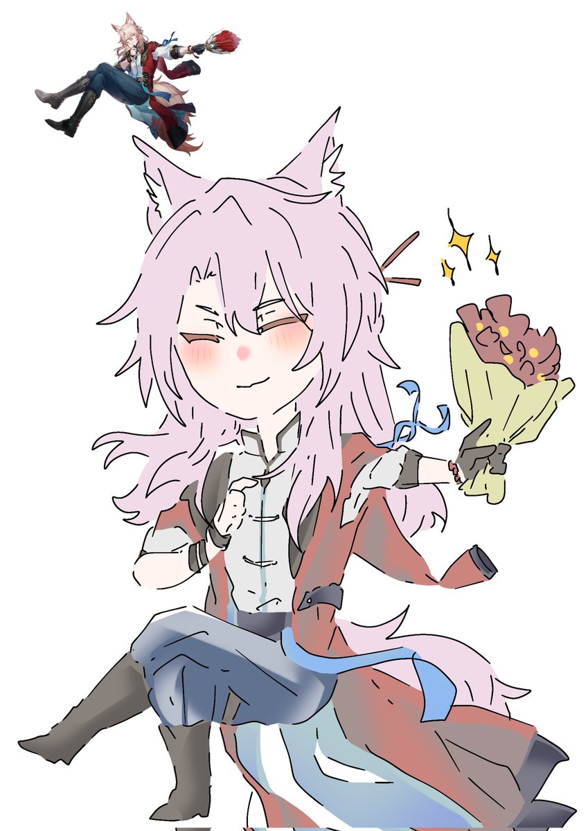 nasselemaque's tweet image. 👨🍳 instead of fire, i give you a bouquet of flower
#Jiaoqiu #HonkaiStarRail