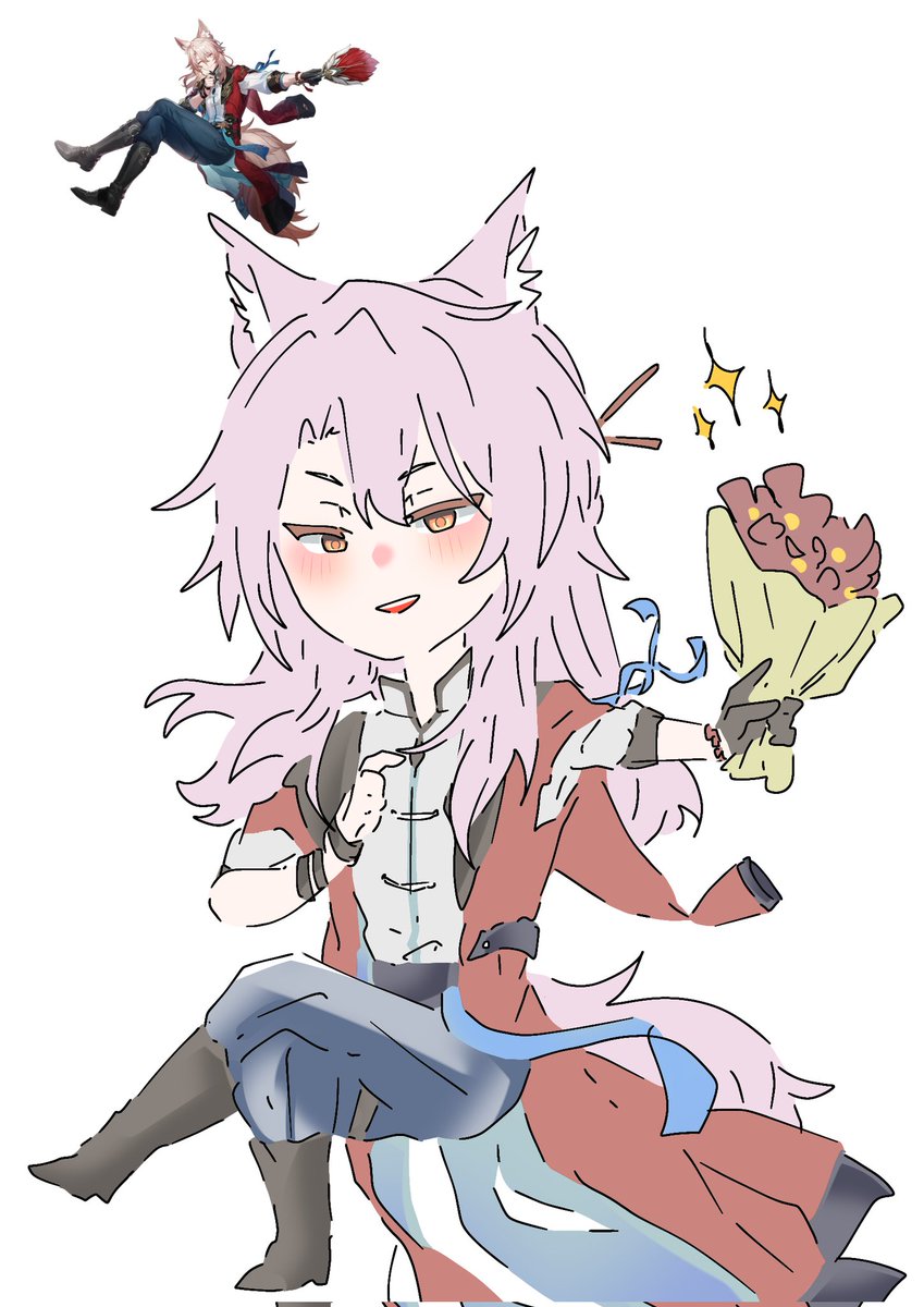 nasselemaque's tweet image. 👨🍳 instead of fire, i give you a bouquet of flower
#Jiaoqiu #HonkaiStarRail