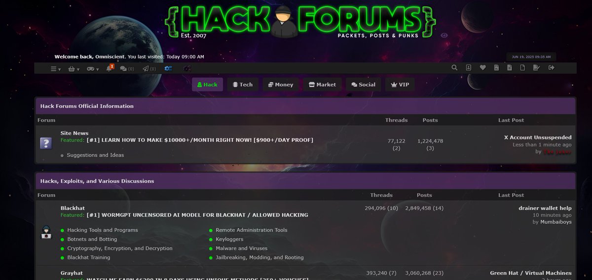 HackForumsNet's tweet image. If you haven't checked out HF's new theme, you might want to come check it out. Over the past few months we've had tremendous amount of changes and we're implementing more and more everyday. I will be updating you as I go along.