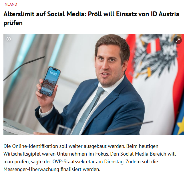 🔴Wer glaubt, das seien Einzelfälle, verkennt das Muster: Staatstrojaner, Klarnamenpflicht, ID-Pflicht – das sind keine spontanen Schnellschüsse. Das ist längst in Brüssel vorbereitet – Stück für Stück, Gesetz für Gesetz. Ein Überwachungsprojekt mit langer Vorgeschichte.