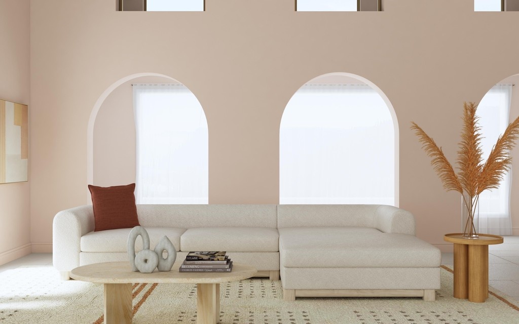 Nothing says quiet luxury like Mathéo. Inspired by Nordic design, the Mathéo sectional w/ back cushions blends a clean modern look w/ soft forms. A generous socializing style, Mathéo sits on an exposed hardwood base w/ rounded edges set back slightly to accentuate its silhouette.