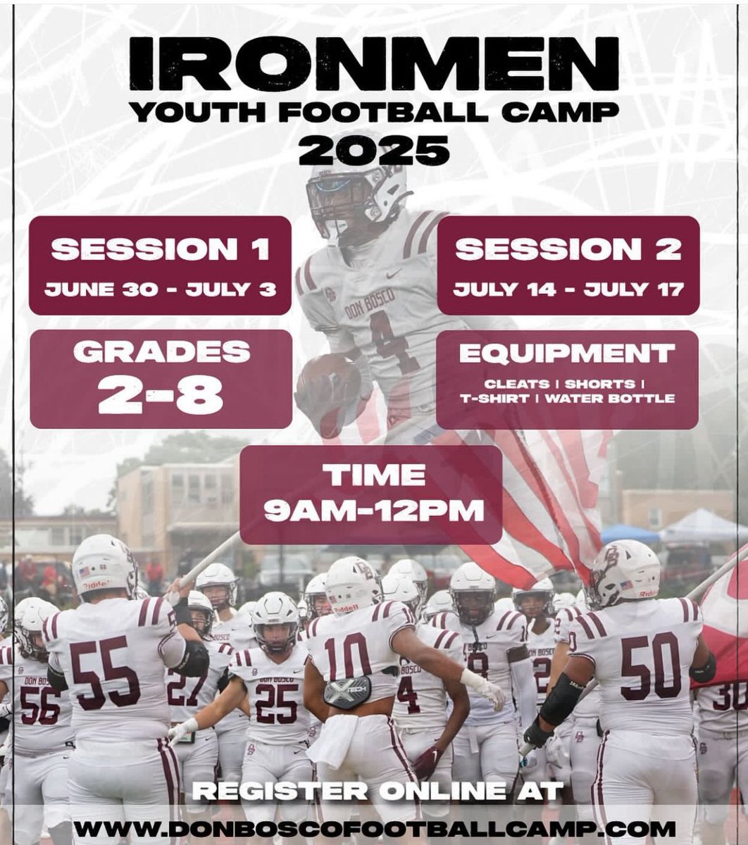 Still time to register for camp!!

donboscofootballcamp.com