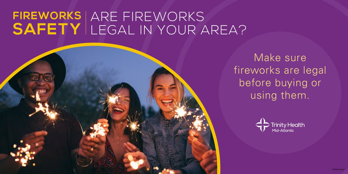 Make sure #fireworks are legal in your area before buying or using them. Avoid buying fireworks that are packaged in brown paper because this is often a sign that the fireworks were made for professional displays &amp; they could pose a danger to consumers. #fireworksafety