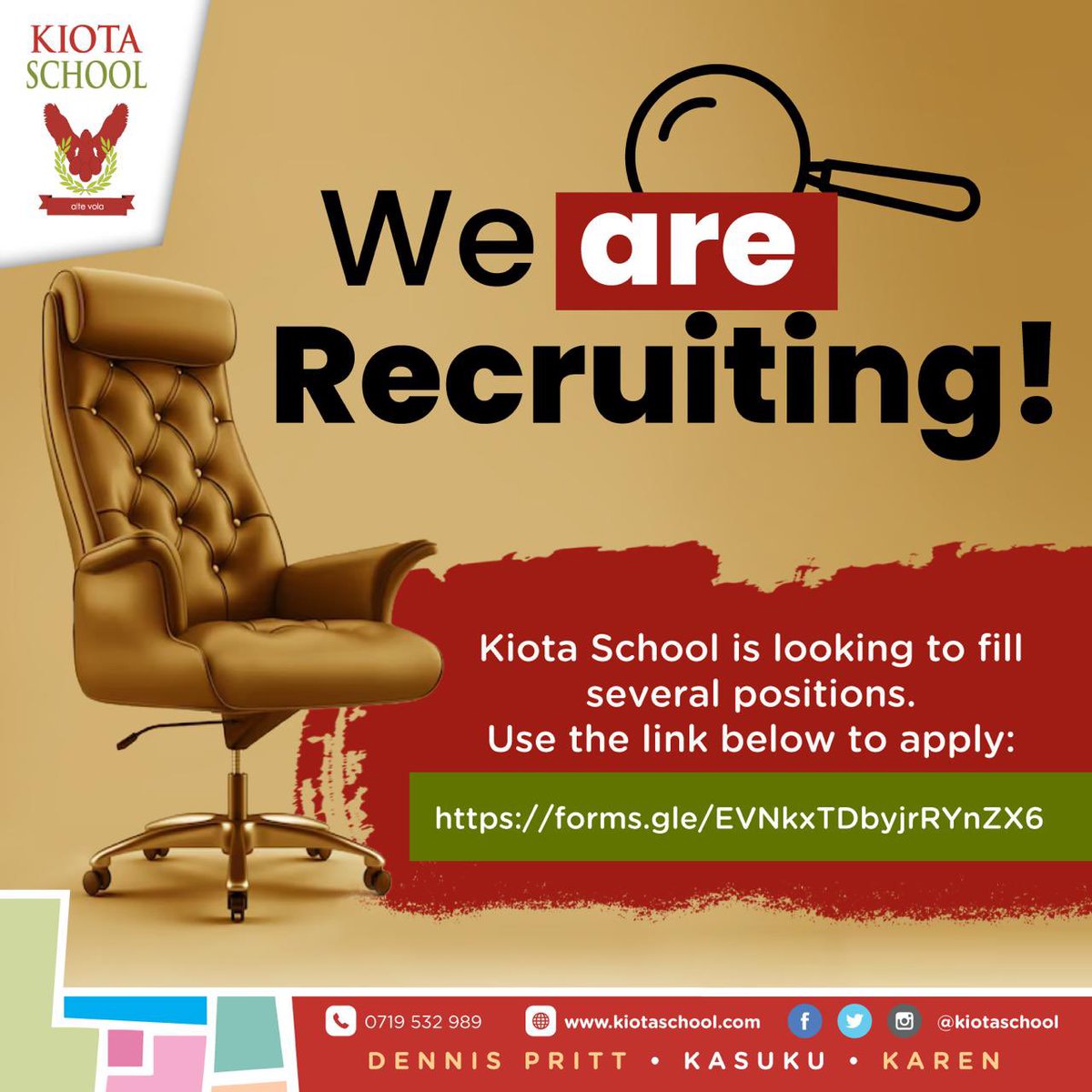 Kiota School (@kiotaschool) on Twitter photo π¨ Weβre hiring Cambridge teachers!
β
KS1βKS4 | π Eng | π Math | π Hum | π» ICT | π¬ Phys | πΌ Biz | π§ Psych | π€ Special Needs Education
π TSC Reg + Education Degree required
Join a dynamic, learner-first team!
π© Apply: forms.gle/EVNkxTDbyjrRYnβ¦
π Deadline: 23 June 2025 π¨ Weβre hiring Cambridge teachers!
β
KS1βKS4 | π Eng | π Math | π Hum | π» ICT | π¬ Phys | πΌ Biz | π§ Psych | π€ Special Needs Education
π TSC Reg + Education Degree required
Join a dynamic, learner-first team!
π© Apply: forms.gle/EVNkxTDbyjrRYnβ¦
π Deadline: 23 June 2025