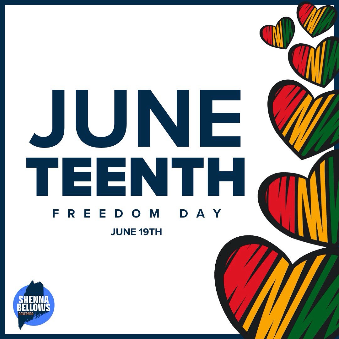 Today, we celebrate freedom and honor the courage of African Americans who have fought in every era to make our country live up to our ideals.

Juneteenth is a yearly reminder to renew our commitment to freedom and justice for all.