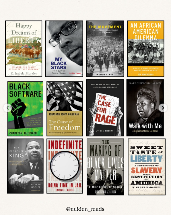WVUPRESS's tweet image. Happy #Juneteenth
We love this list of Books for Juneteenth by eeiden_reads on Instagram. Full list here 👇
instagram.com/p/DLFIiEOAOvR/…