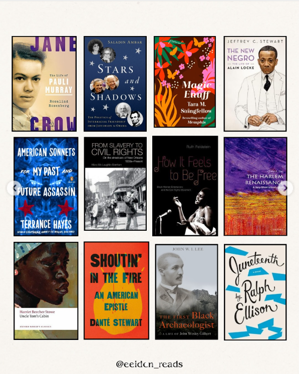 WVUPRESS's tweet image. Happy #Juneteenth
We love this list of Books for Juneteenth by eeiden_reads on Instagram. Full list here 👇
instagram.com/p/DLFIiEOAOvR/…
