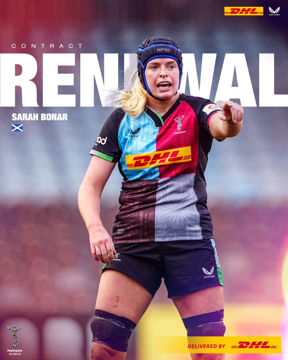 Harlequins Women 🃏 (@harlequinswomen) on Twitter photo 📝 Harlequins Women are thrilled to announce that <a href="/SarahAnn_Bonz/">Sarah Ann Bonar</a> has renewed with the Club. 🙌
📲 quins.co.uk/Article/sarah-…
📦 Delivered by <a href="/DHLRugbyUK/">DHL Rugby UK</a>
#COYQ 📝 Harlequins Women are thrilled to announce that <a href="/SarahAnn_Bonz/">Sarah Ann Bonar</a> has renewed with the Club. 🙌
📲 quins.co.uk/Article/sarah-…
📦 Delivered by <a href="/DHLRugbyUK/">DHL Rugby UK</a>
#COYQ